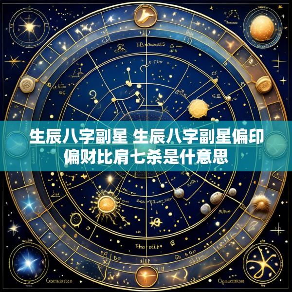 生辰八字副星 生辰八字副星偏印偏财比肩七杀是什意思