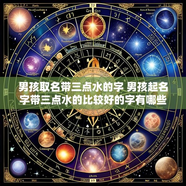 男孩取名带三点水的字 男孩起名字带三点水的比较好的字有哪些