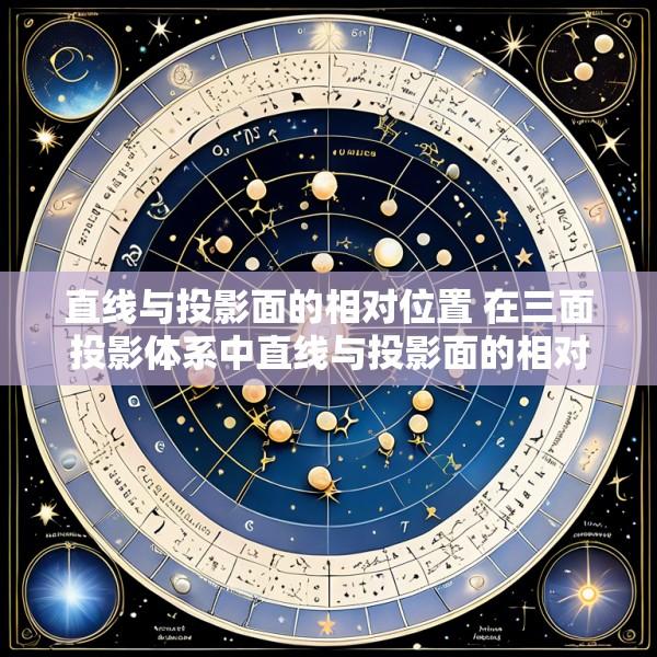 直线与投影面的相对位置 在三面投影体系中直线与投影面的相对位置