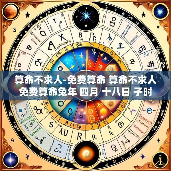 算命不求人-免费算命 算命不求人免费算命兔年 四月 十八日 子时