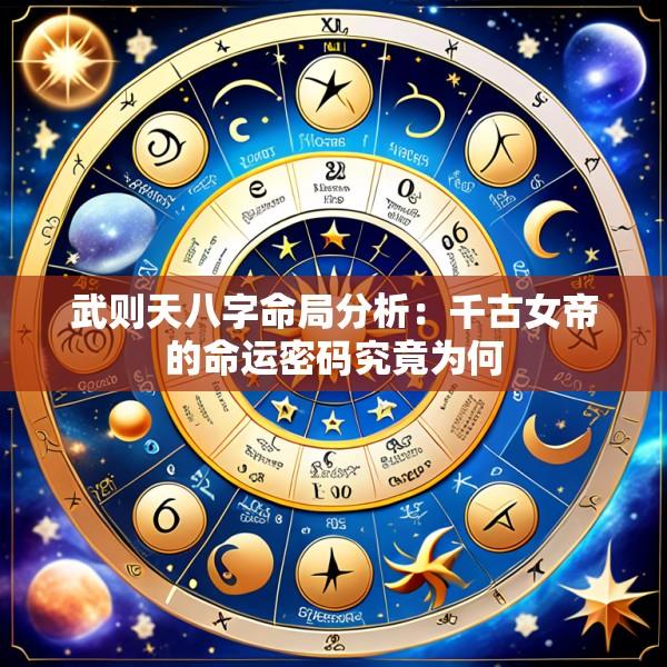 武则天八字命局分析：千古女帝的命运密码究竟为何