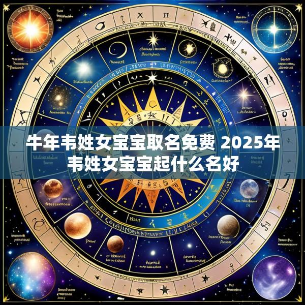 牛年韦姓女宝宝取名免费 2025年韦姓女宝宝起什么名好