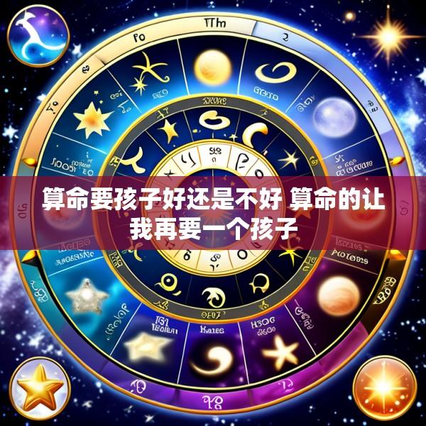 算命要孩子好还是不好 算命的让我再要一个孩子