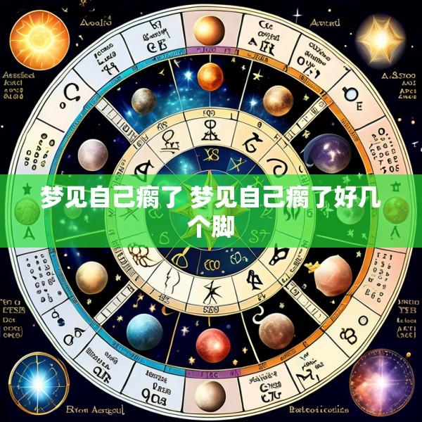 梦见自己瘸了 梦见自己瘸了好几个脚