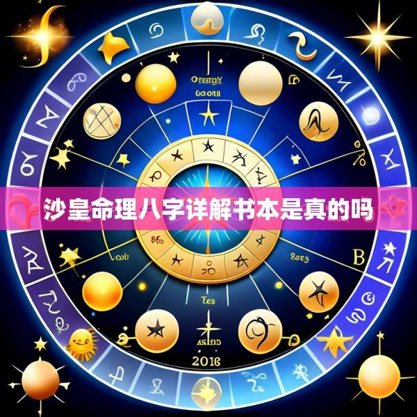 沙皇命理八字详解书本是真的吗