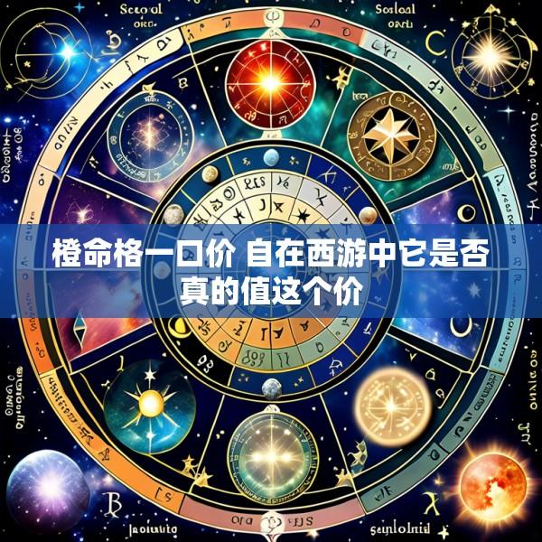 橙命格一口价 自在西游中它是否真的值这个价
