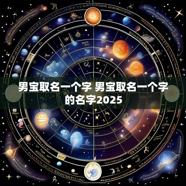 男宝取名一个字 男宝取名一个字的名字2025