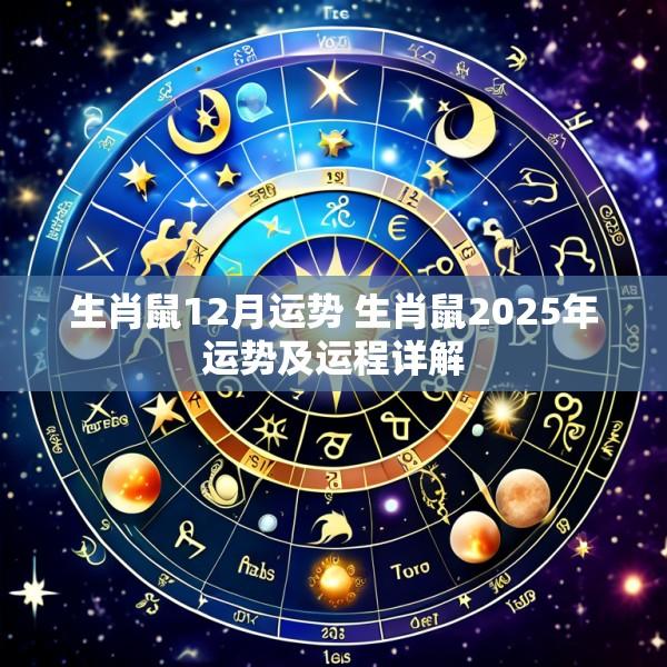 生肖鼠12月运势 生肖鼠2025年运势及运程详解