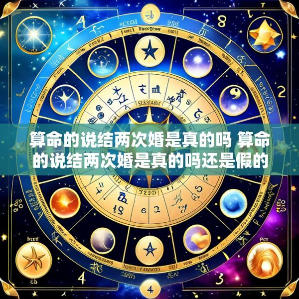 算命的说结两次婚是真的吗 算命的说结两次婚是真的吗还是假的