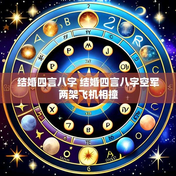 结婚四言八字 结婚四言八字空军两架飞机相撞