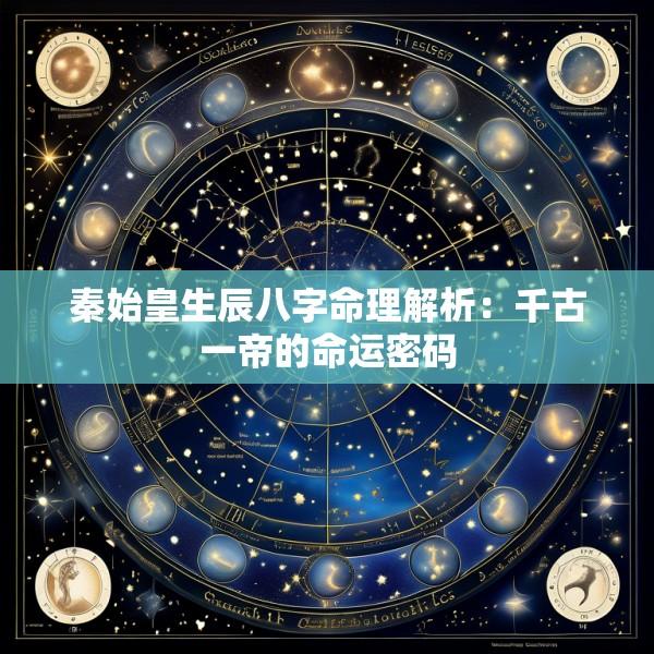 秦始皇生辰八字命理解析：千古一帝的命运密码