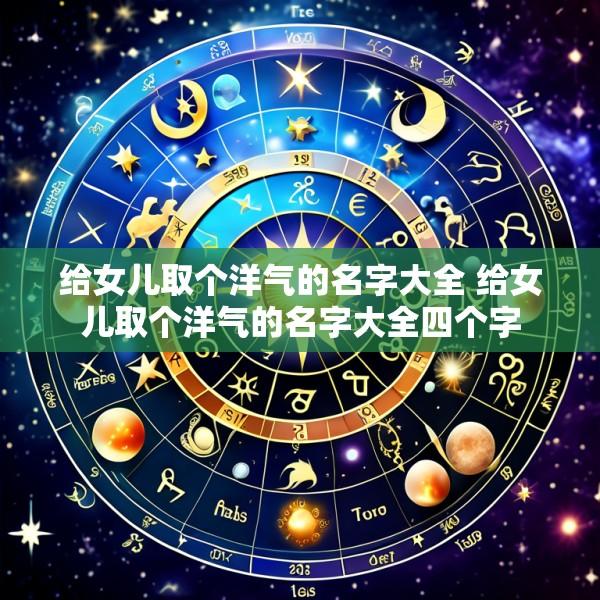 给女儿取个洋气的名字大全 给女儿取个洋气的名字大全四个字