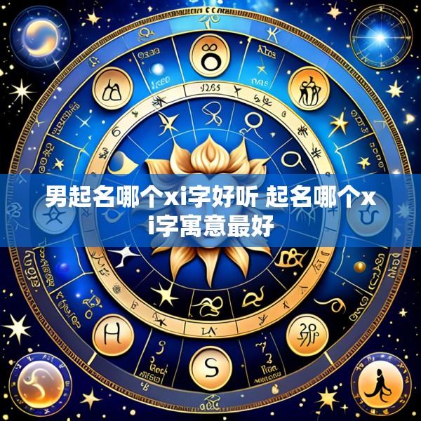 男起名哪个xi字好听 起名哪个xi字寓意最好