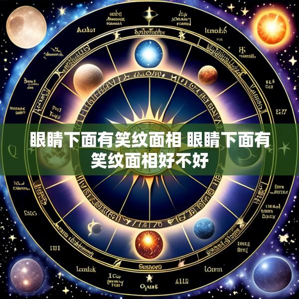 眼睛下面有笑纹面相 眼睛下面有笑纹面相好不好