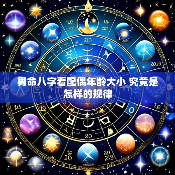 男命八字看配偶年龄大小 究竟是怎样的规律