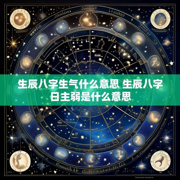 生辰八字生气什么意思 生辰八字日主弱是什么意思