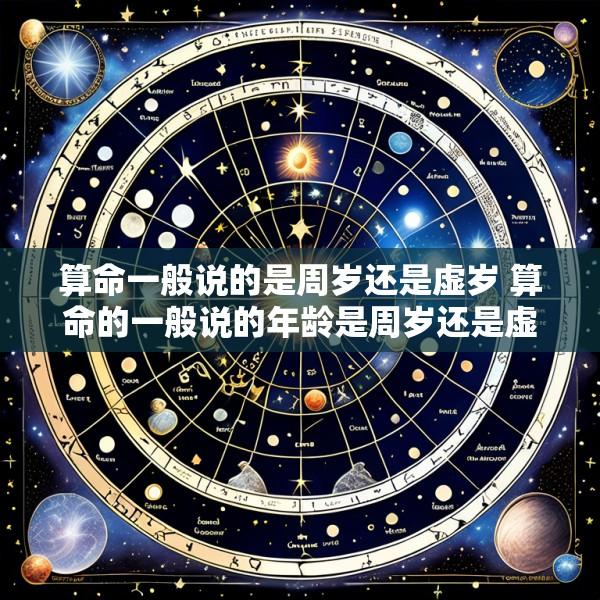 算命一般说的是周岁还是虚岁 算命的一般说的年龄是周岁还是虚岁