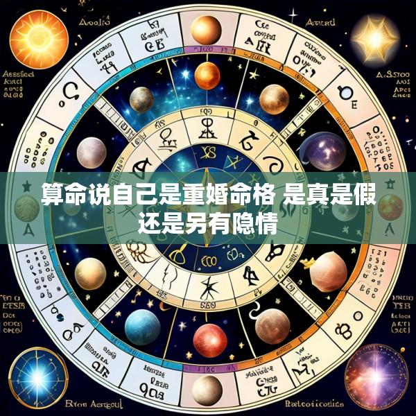 算命说自己是重婚命格 是真是假还是另有隐情