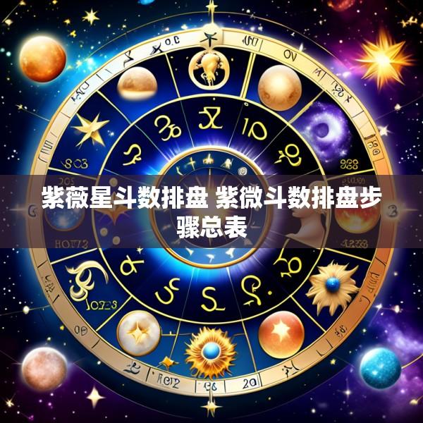 紫薇星斗数排盘 紫微斗数排盘步骤总表