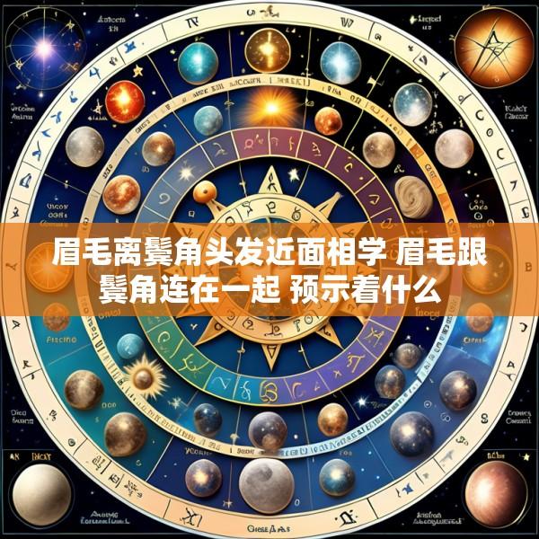 眉毛离鬓角头发近面相学 眉毛跟鬓角连在一起 预示着什么