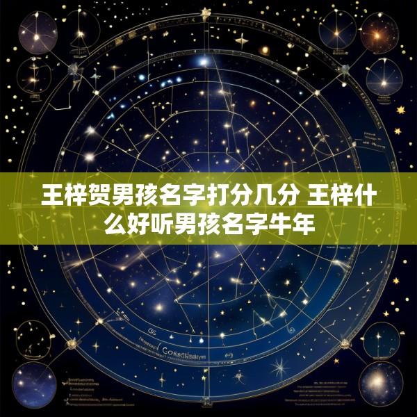 王梓贺男孩名字打分几分 王梓什么好听男孩名字牛年