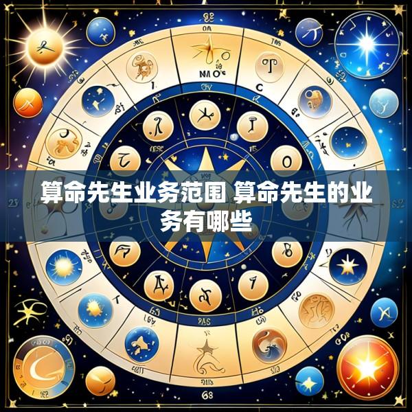算命先生业务范围 算命先生的业务有哪些