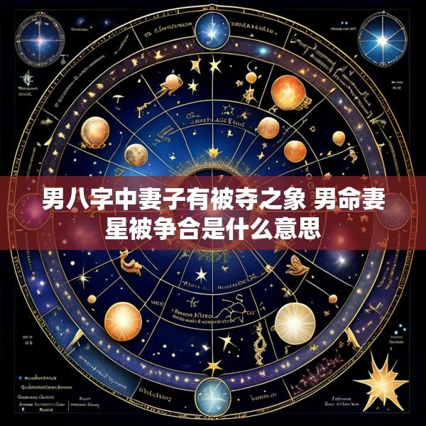男八字中妻子有被夺之象 男命妻星被争合是什么意思