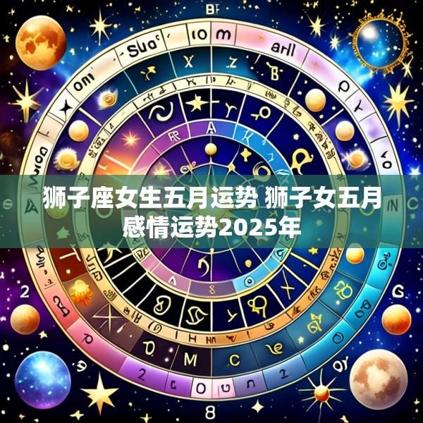 狮子座女生五月运势 狮子女五月感情运势2025年