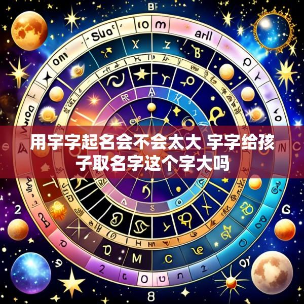 用宇字起名会不会太大 宇字给孩子取名字这个字大吗