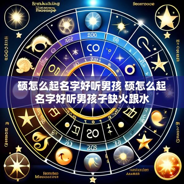 硕怎么起名字好听男孩 硕怎么起名字好听男孩子缺火跟水
