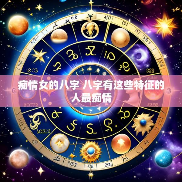 痴情女的八字 八字有这些特征的人最痴情