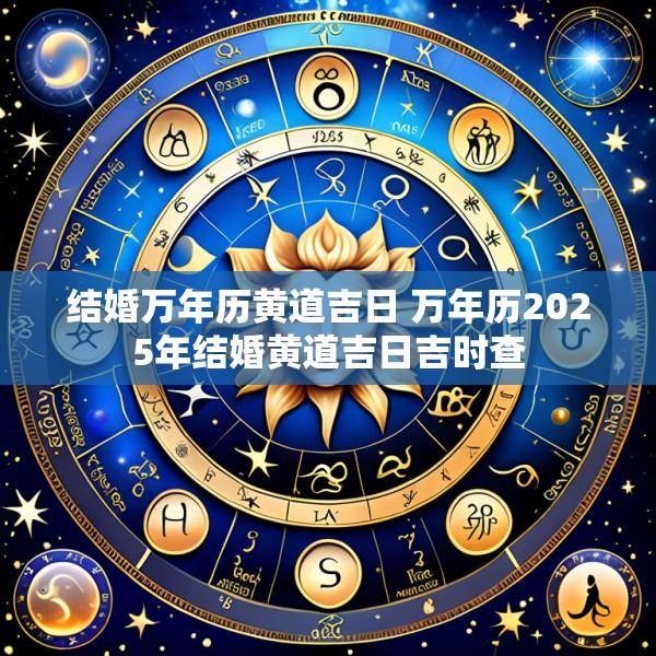 结婚万年历黄道吉日 万年历2025年结婚黄道吉日吉时查