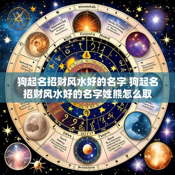 狗起名招财风水好的名字 狗起名招财风水好的名字姓熊怎么取