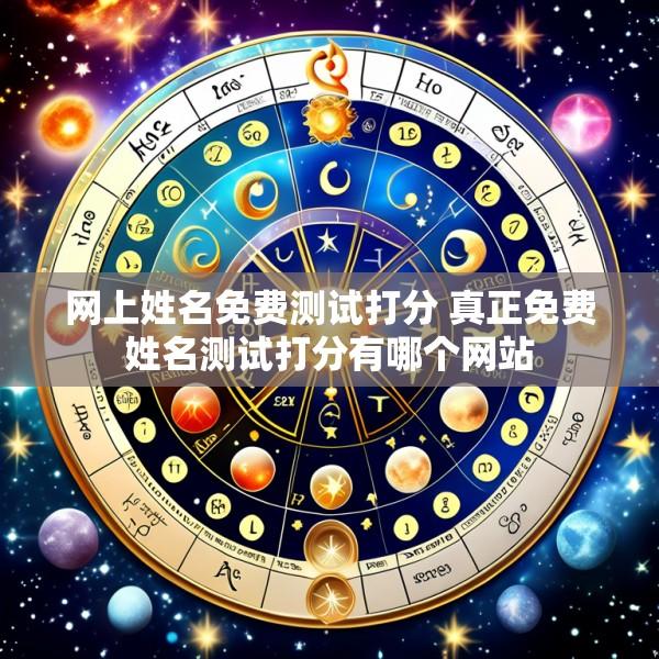 网上姓名免费测试打分 真正免费姓名测试打分有哪个网站