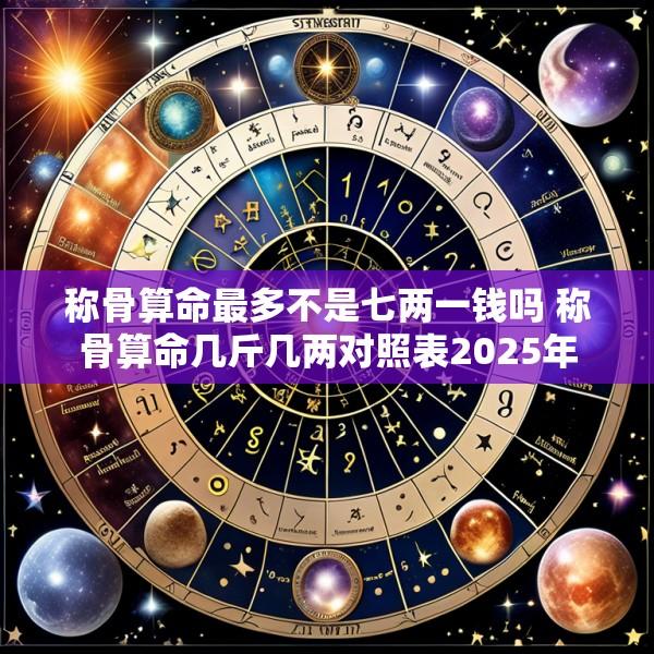 称骨算命最多不是七两一钱吗 称骨算命几斤几两对照表2025年