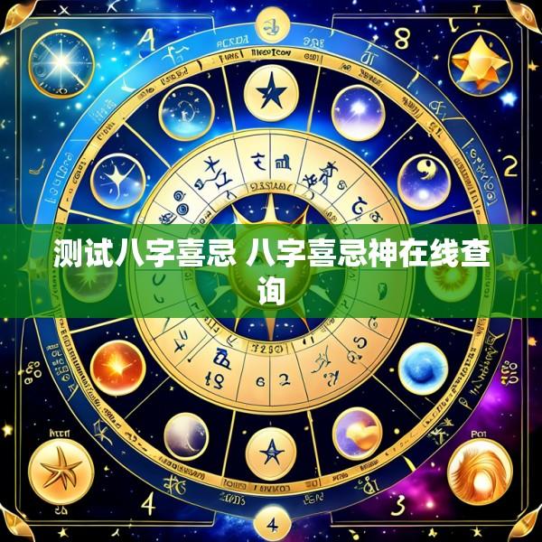 测试八字喜忌 八字喜忌神在线查询