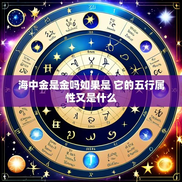 海中金是金吗如果是 它的五行属性又是什么