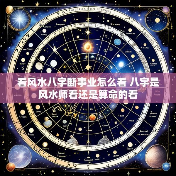 看风水八字断事业怎么看 八字是风水师看还是算命的看