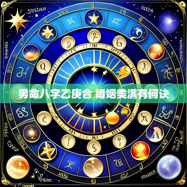 男命八字乙庚合 婚姻美满有何诀