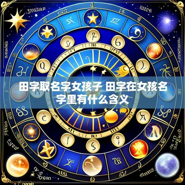 田字取名字女孩子 田字在女孩名字里有什么含义