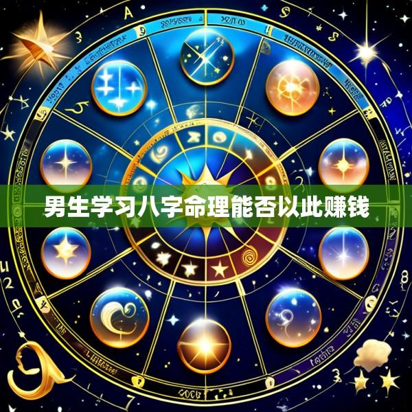 男生学习八字命理能否以此赚钱