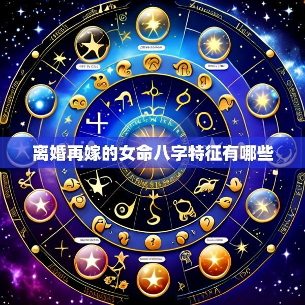 离婚再嫁的女命八字特征有哪些