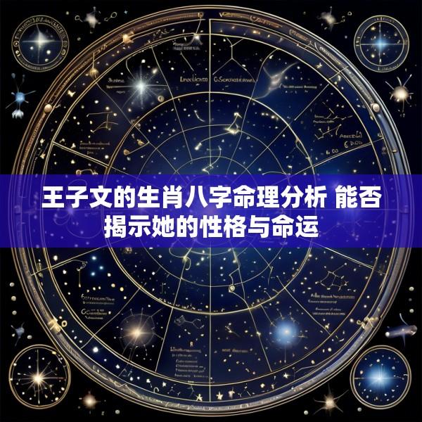 王子文的生肖八字命理分析 能否揭示她的性格与命运