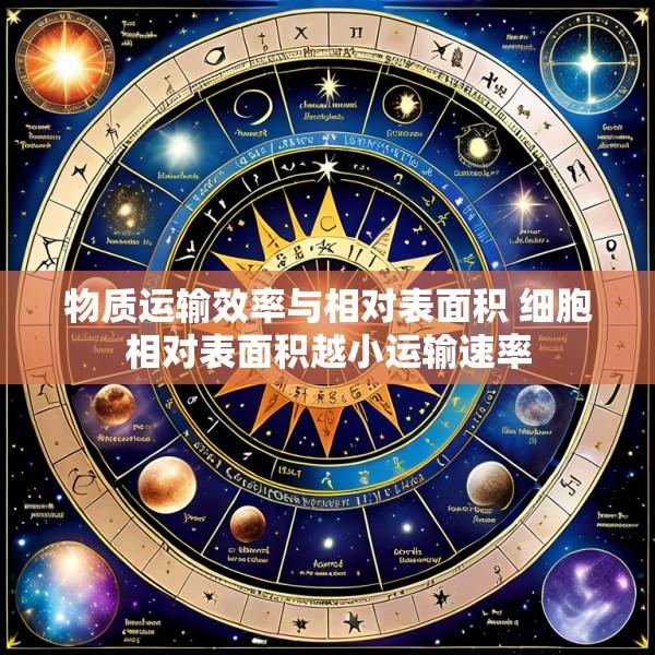 物质运输效率与相对表面积 细胞相对表面积越小运输速率