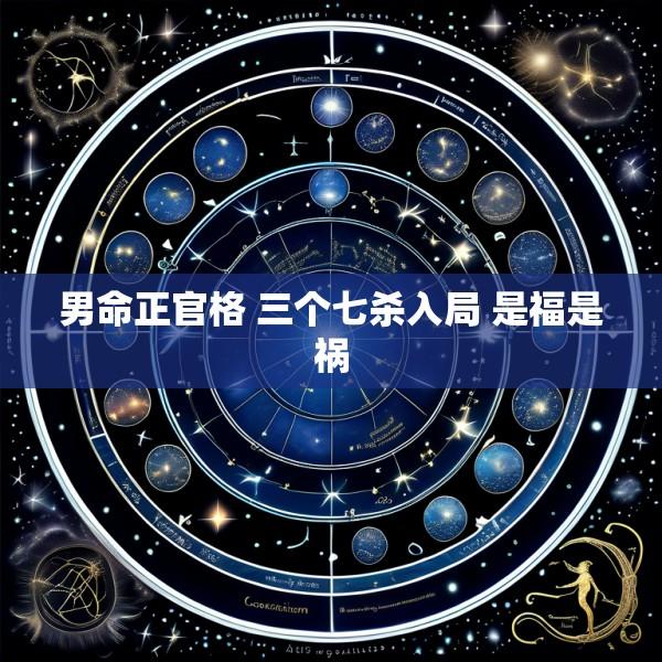 男命正官格 三个七杀入局 是福是祸