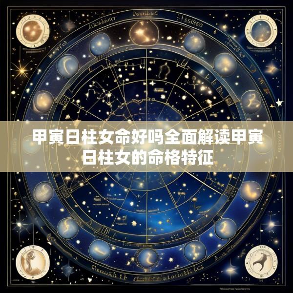 甲寅日柱女命好吗全面解读甲寅日柱女的命格特征