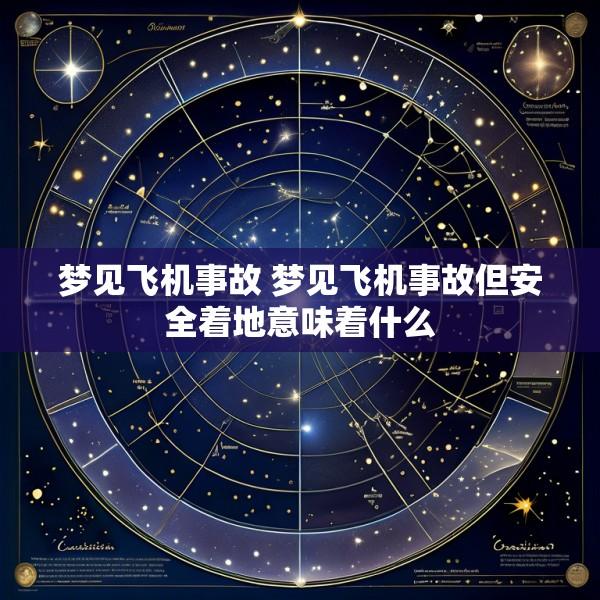 梦见飞机事故 梦见飞机事故但安全着地意味着什么