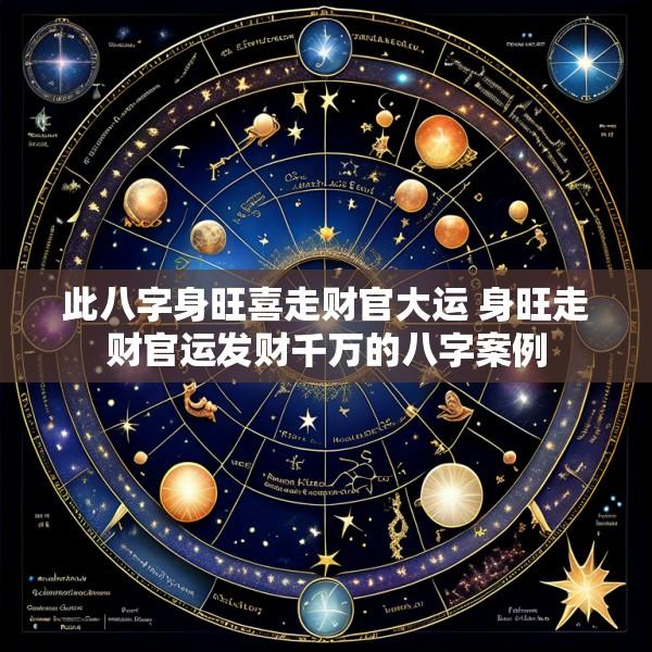 此八字身旺喜走财官大运 身旺走财官运发财千万的八字案例