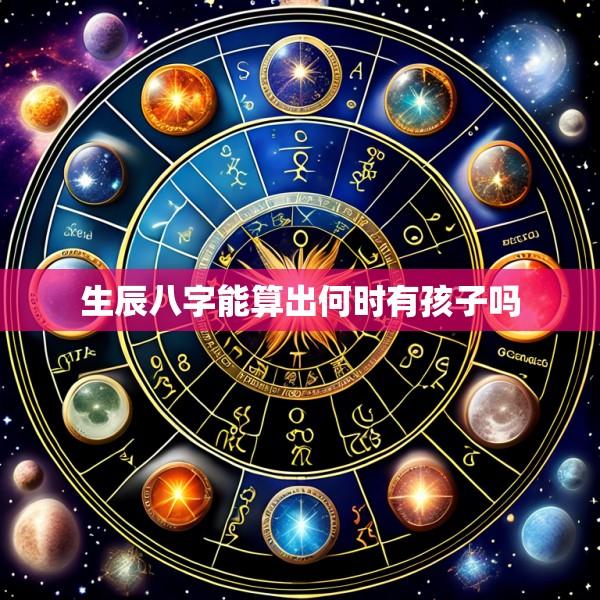 生辰八字能算出何时有孩子吗