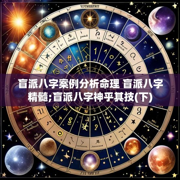 盲派八字案例分析命理 盲派八字精髓;盲派八字神乎其技(下)